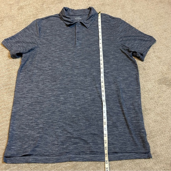 J Crew Polo Shirt Men XL Blue Stretch Casual Lightweight Performance Golf Active - Picture 9 of 11